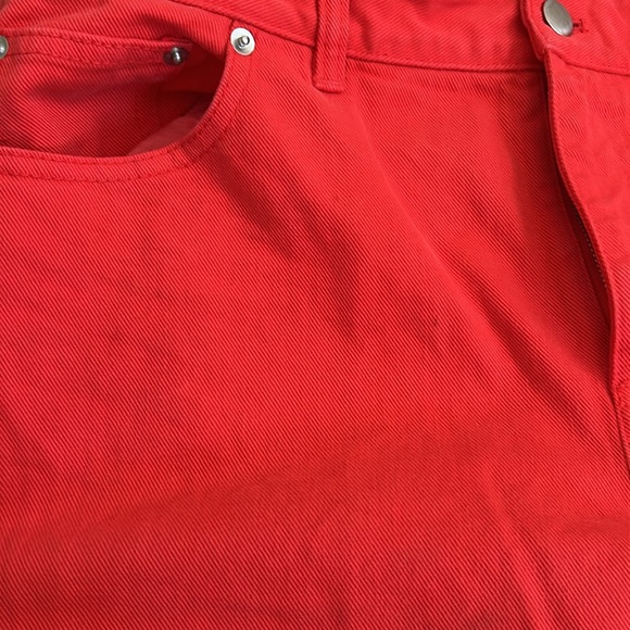 Tibi Brancusi Jean, Red, Sz 28, NWT - Picture 8 of 8